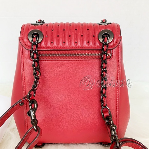 NWT Coach Parker 16 Backpack with Quilting Rivets - Picture 2 of 10